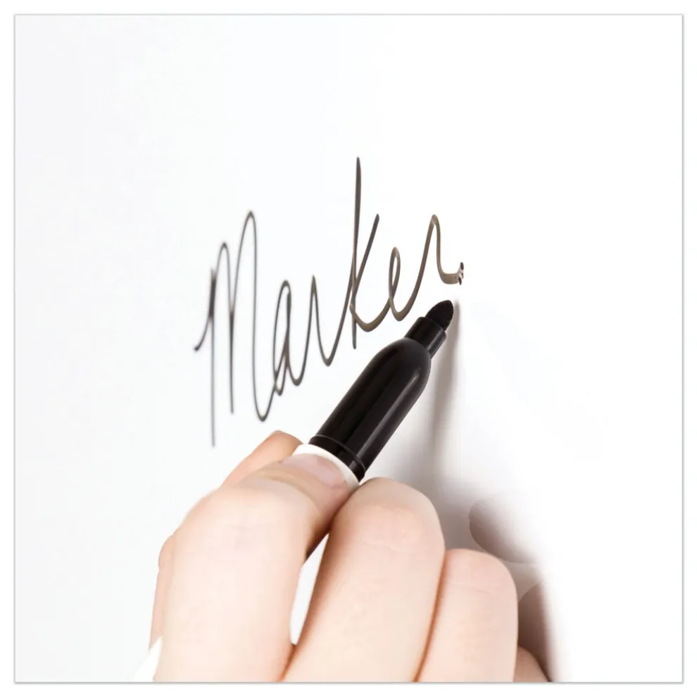 U Brands 23 in. x 17 in. 4N1 Magnetic Dry Erase Combo Board - Tan/White Surface, Silver Aluminum Frame