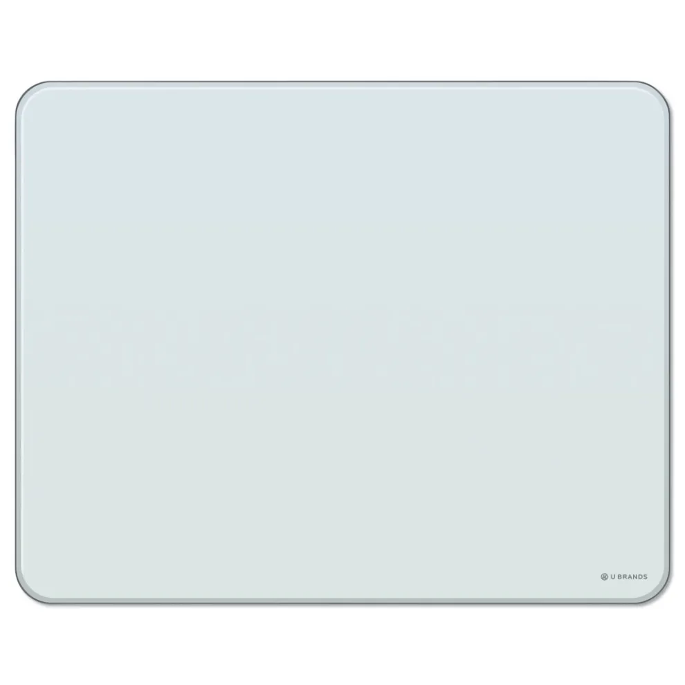 U Brands 20 in. x 16 in. Cubicle Glass Dry Erase Board - White Surface