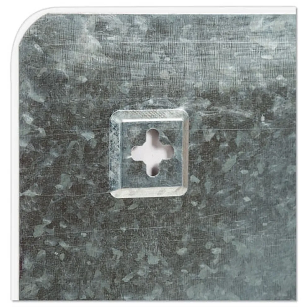 U Brands 20 in. x 16 in. Cubicle Glass Dry Erase Board - White Surface