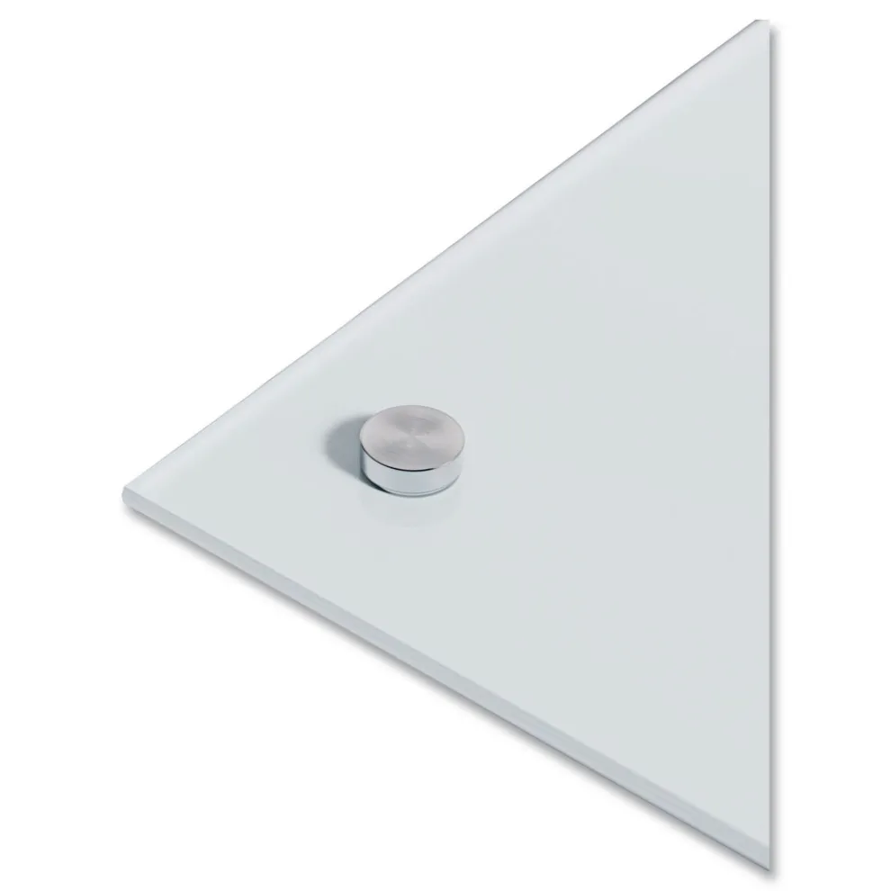 U Brands 35 in. x 23 in. Magnetic Glass Dry Erase Board Value Pack - Frosted White