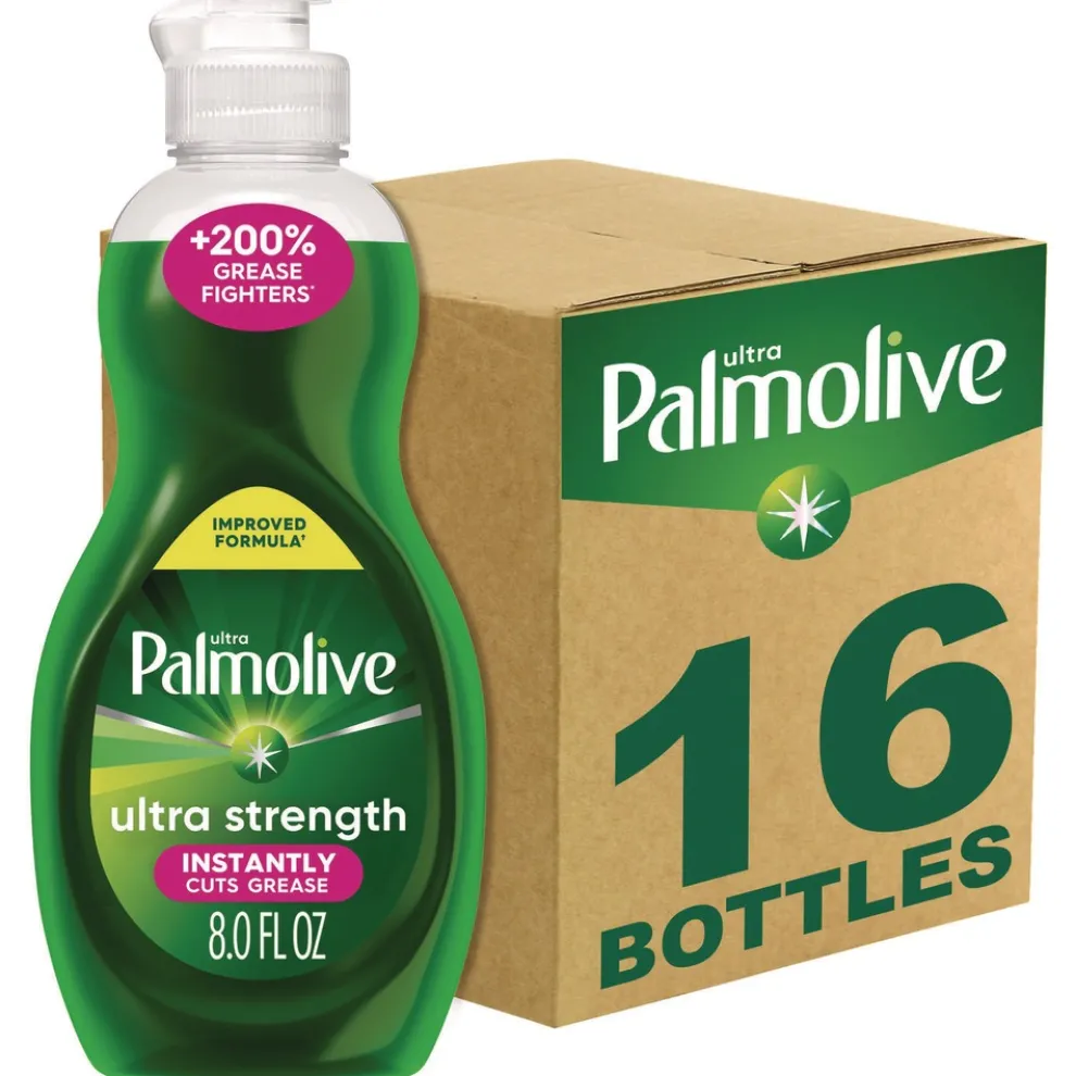 Ultra Palmolive 8 oz. Bottle Dishwashing Liquid - Fresh Scent (16/Carton)