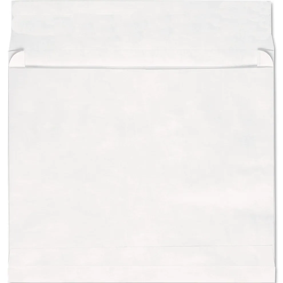 Universal 10 in. x 13 in., #13 1/2 Square Flap, Self-Adhesive Closure, Deluxe Tyvek Expansion Envelopes - White (100/Carton)