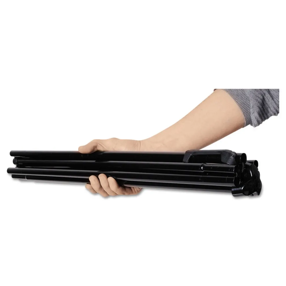 Universal Heavy-Duty Instant Setup Aluminum 25 in. - 63 in. Height Foldaway Easel - Black