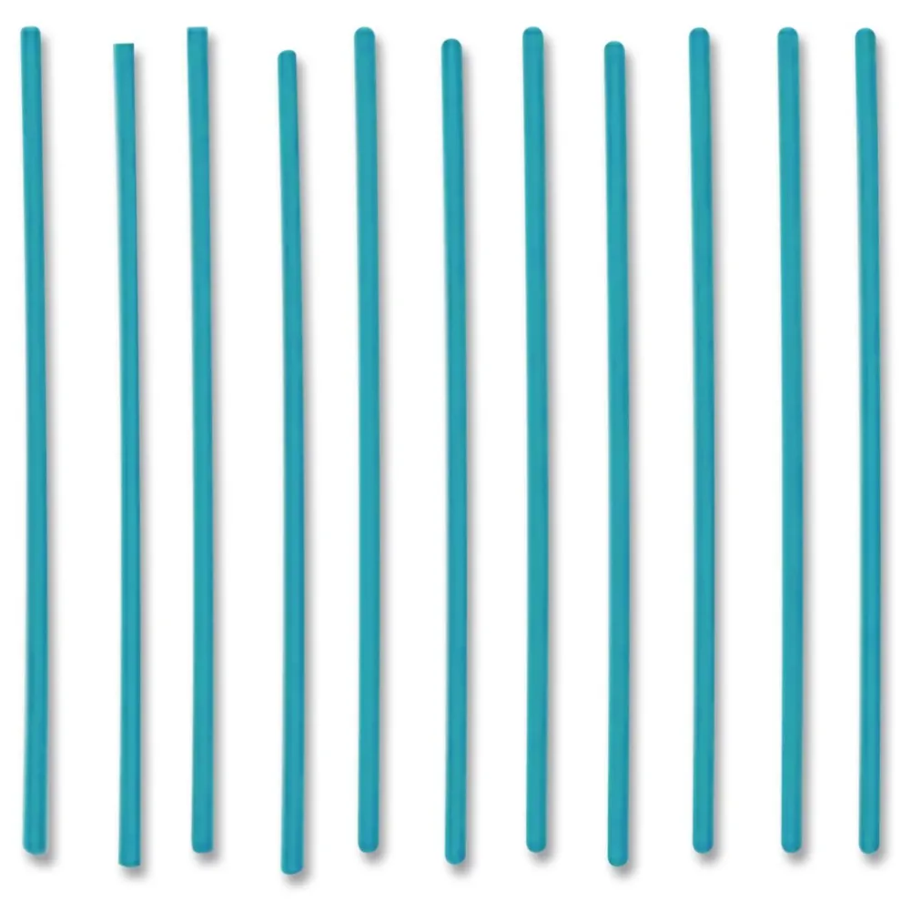 phade 511170 5 in. PHA Marine Biodegradable Stir Straws - Ocean Blue (1000/Box, 6 Boxes/Carton)