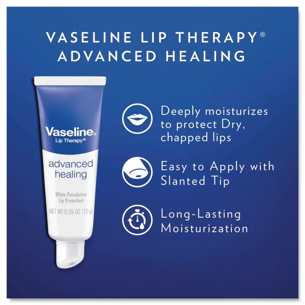 Vaseline 0.35 oz Lip Therapy Advanced Lip Balm - Original (72/Carton)