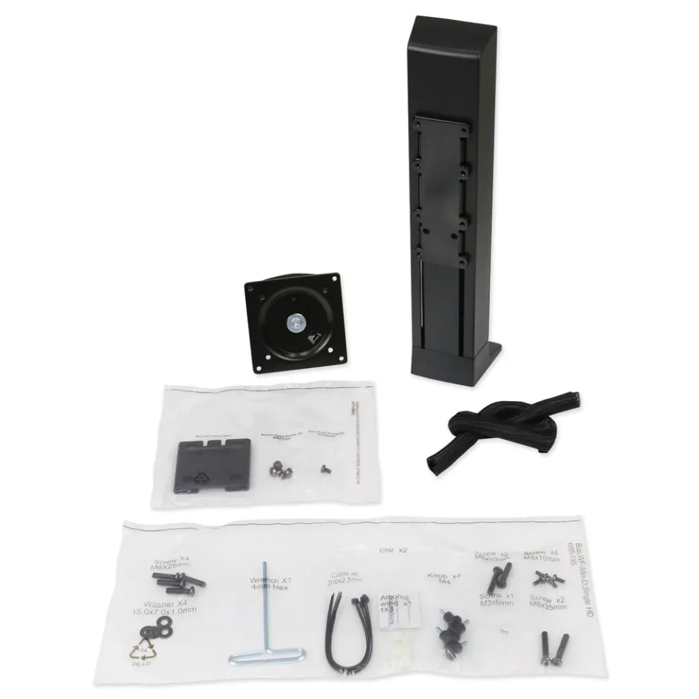 WorkFit by Ergotron Monitor Riser For 24 in. Monitors 30 Degree Tilt - Black