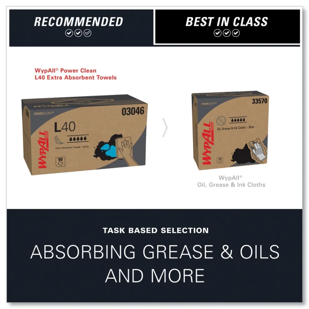 WypAll 10.8 in. x 10 in. POP-UP Box L40 Towels - White (810/Carton)