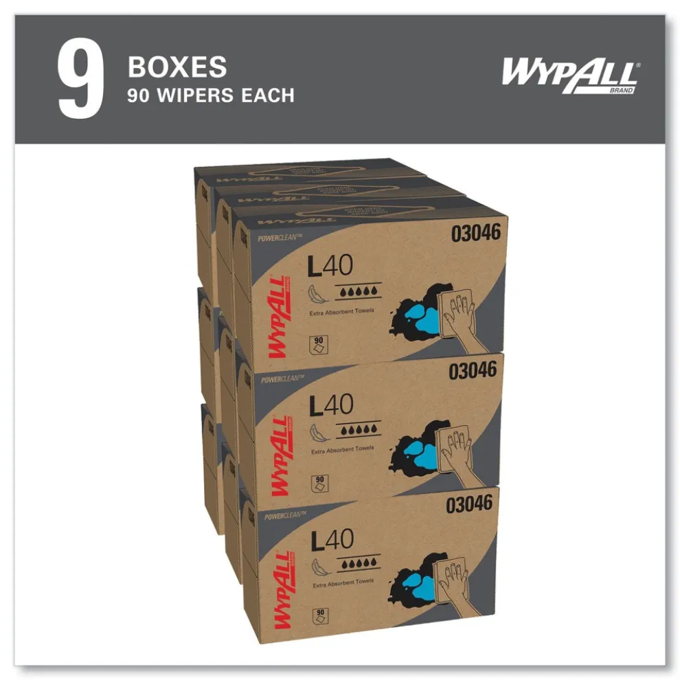 WypAll 10.8 in. x 10 in. POP-UP Box L40 Towels - White (810/Carton)