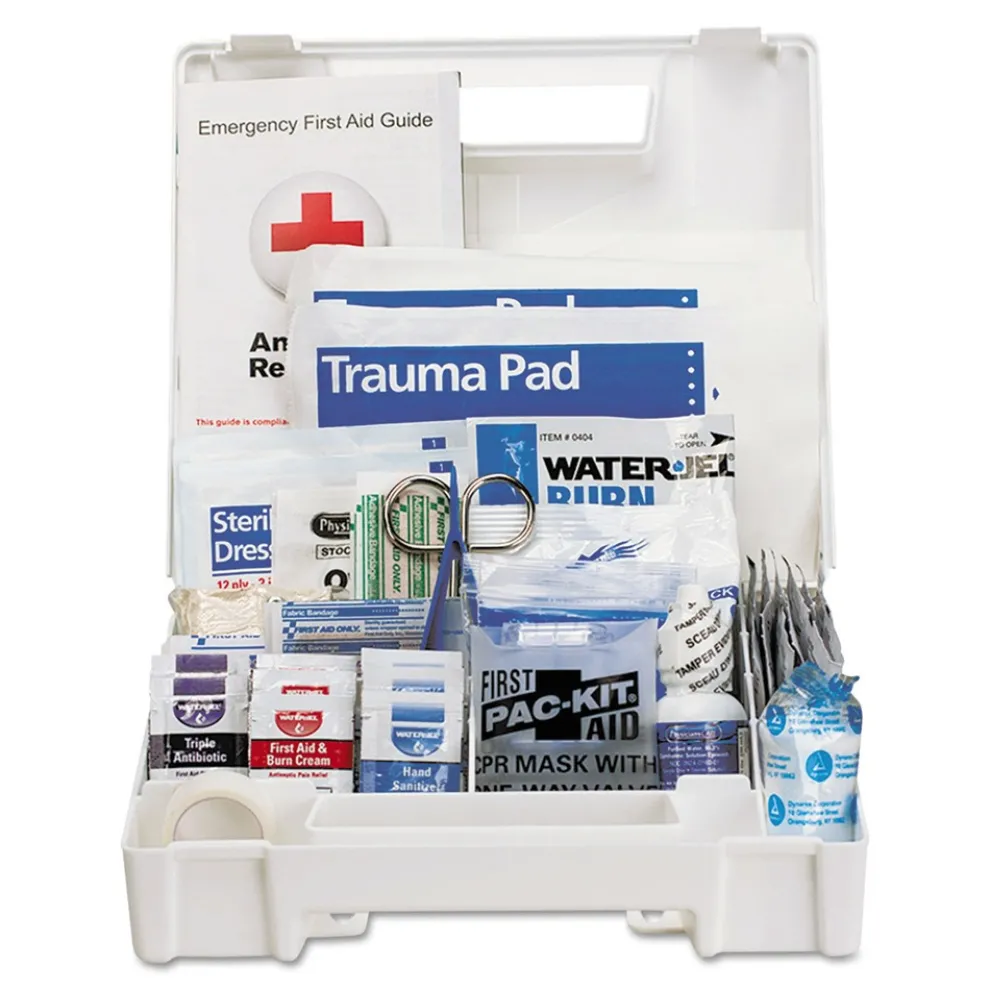 First Aid Only 141-Pieces Plastic Case ANSI 2015 Compliant Class Aplus Type I and II First Aid Kit for 25 People (1-Kit)
