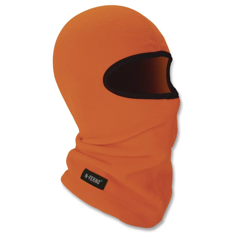 Ergodyne N-Ferno 6821 One Size Fits Most Fleece Balaclava Face Mask - Orange