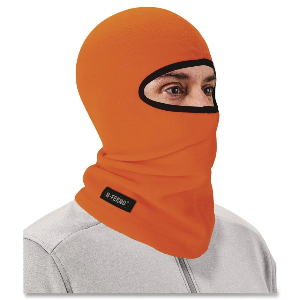 Ergodyne N-Ferno 6821 One Size Fits Most Fleece Balaclava Face Mask - Orange