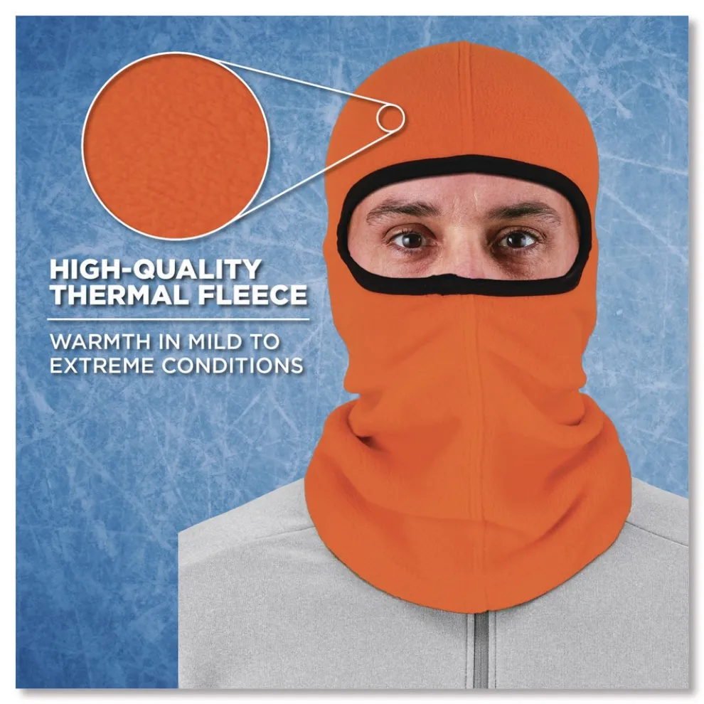 Ergodyne N-Ferno 6821 One Size Fits Most Fleece Balaclava Face Mask - Orange